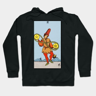 Tarot Card = Two of Pentacles Hoodie